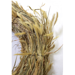 Wianek z suszonych traw Boho Rustykalny 40cm